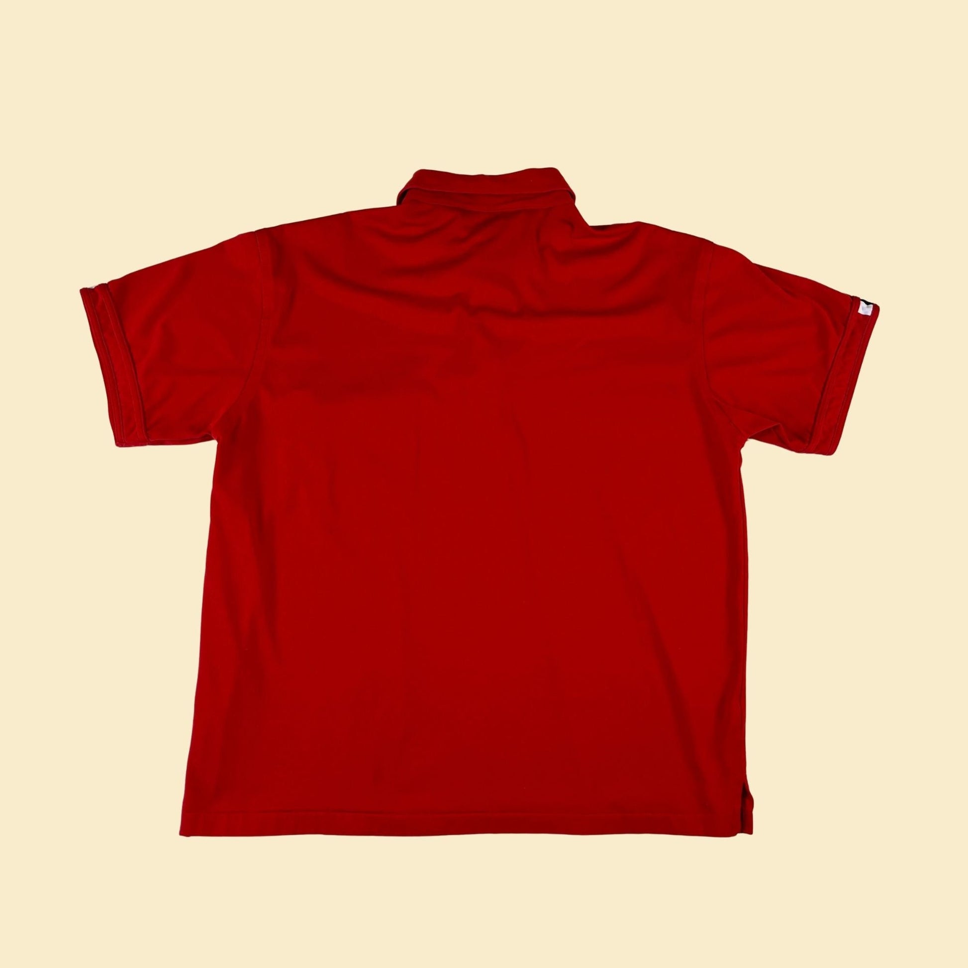 80s red polo shirt by Royale-Air