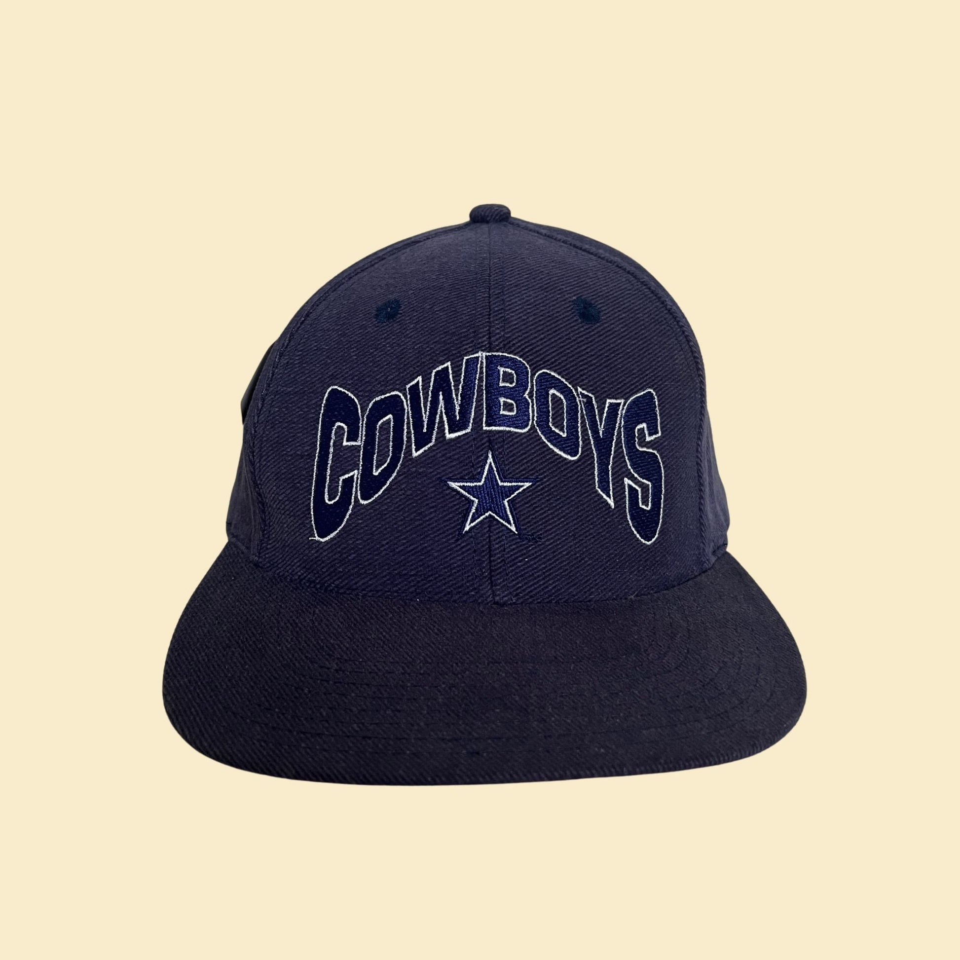 90s Dallas Cowboys snapback hat, vintage Team NFL ANNCO new old stock blue and white baseball cap