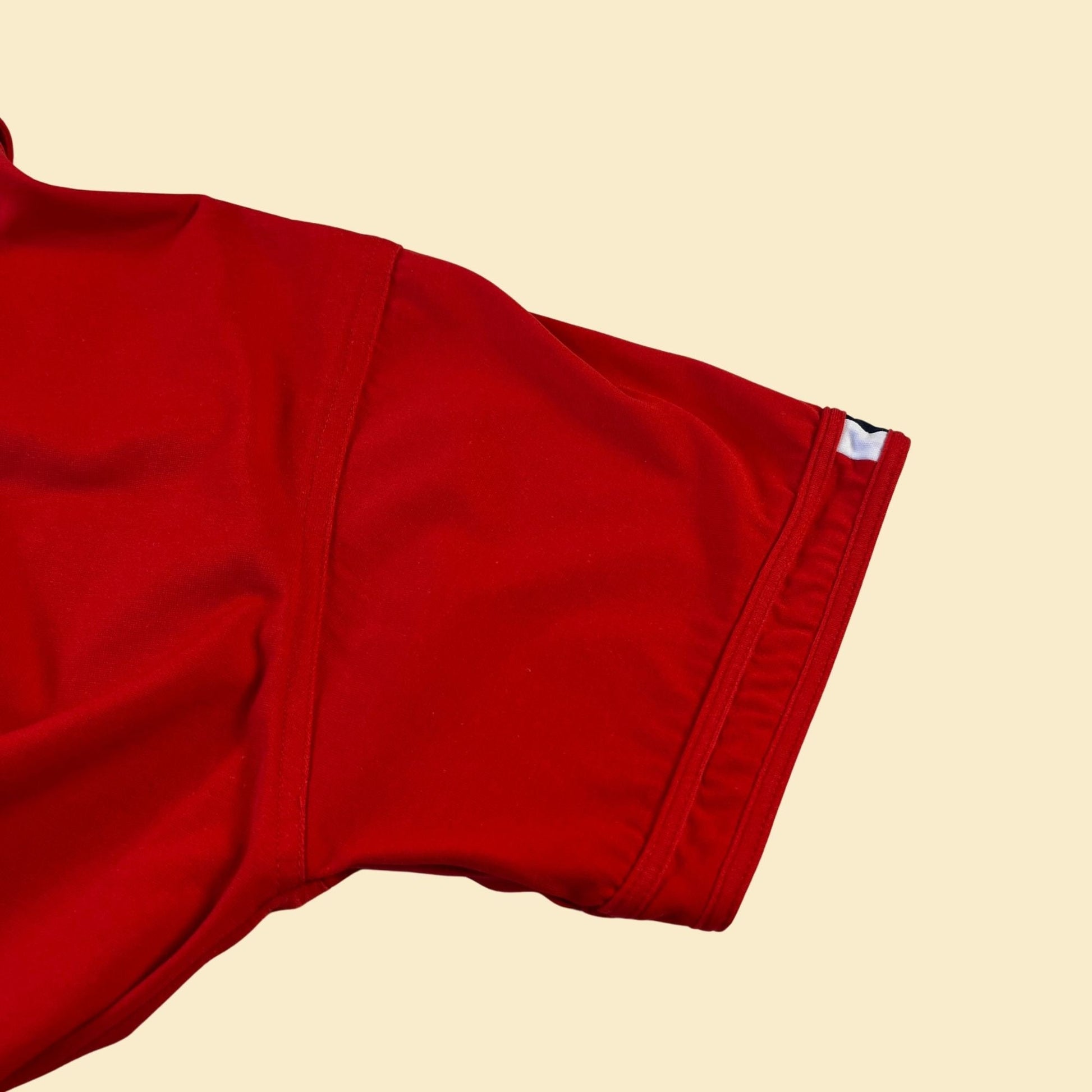 80s red polo shirt by Royale-Air