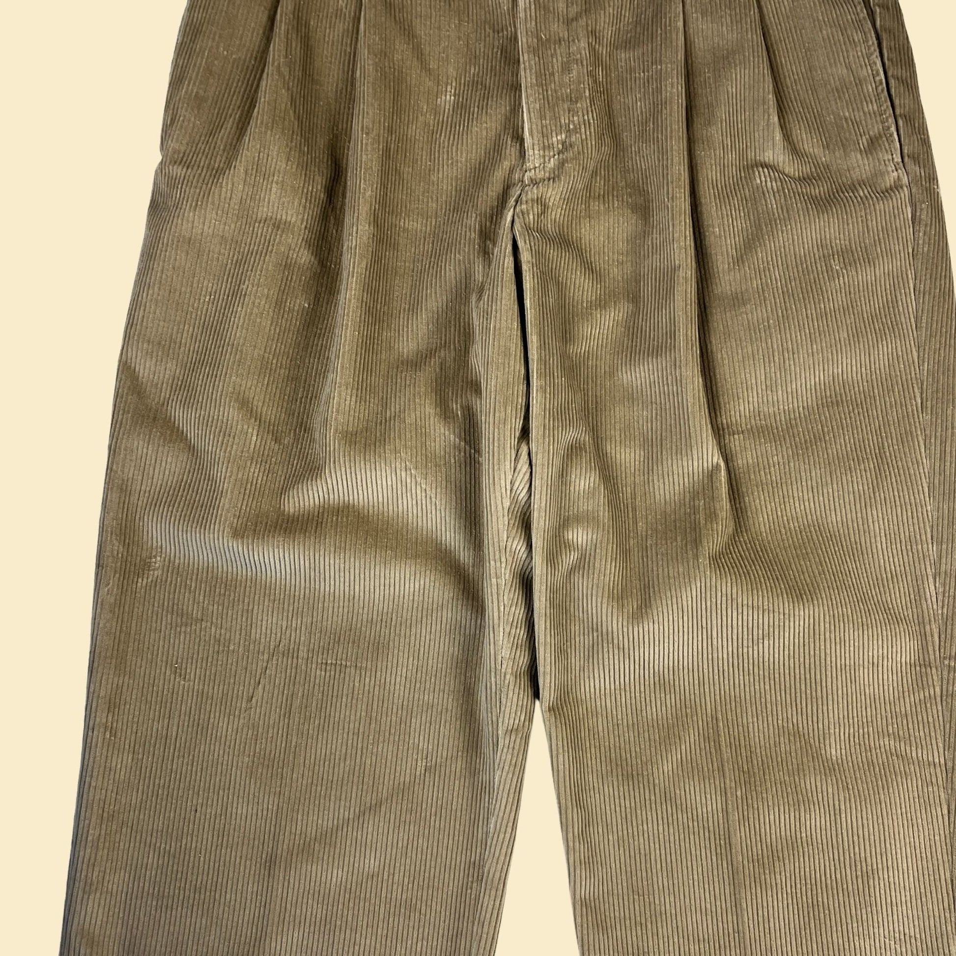 90s LL Bean corduroy pants, size 38, men's khaki / brown corduroys