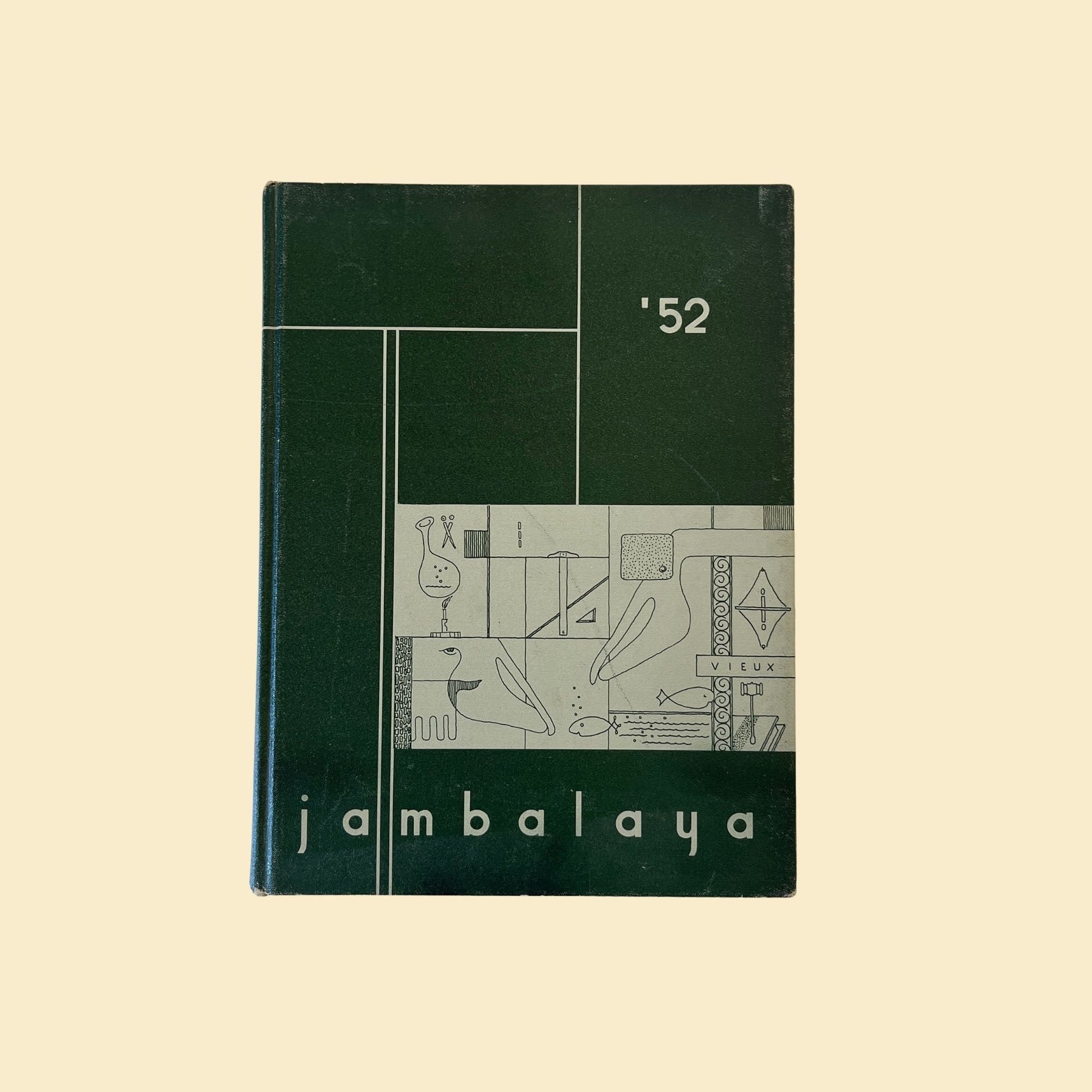 Vintage 1952 Tulane University yearbook, 'The Jambalaya'