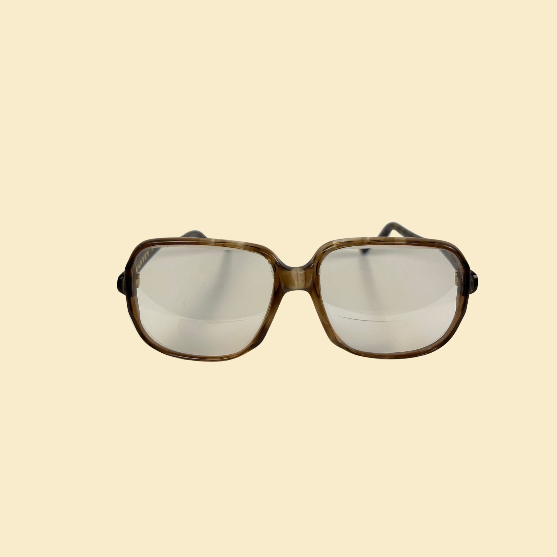 1970s Kenco glasses frames, Lanvin by Kenco tortoise shell oversized frames, made in France 'Senator' model