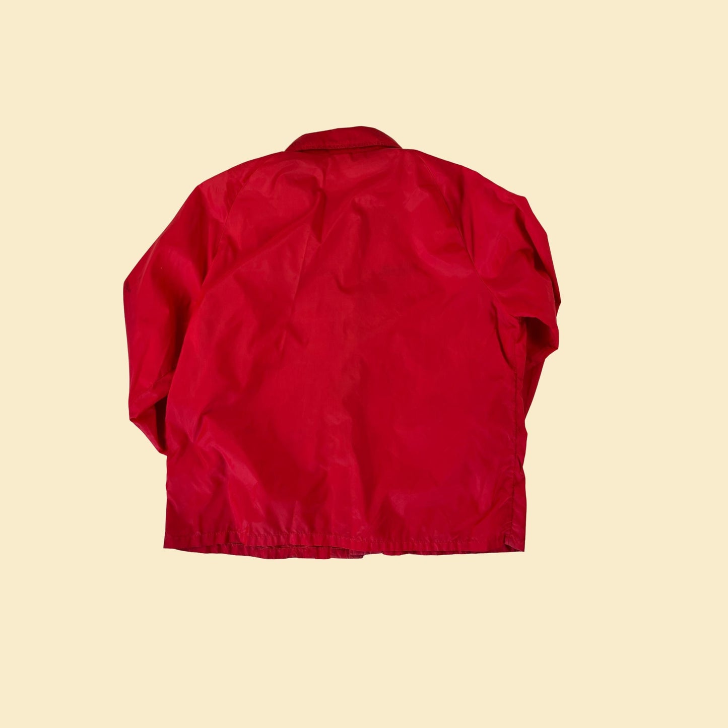 80s LAX Million Mile Club windbreaker, size XL vintage 1980s red nylon Los Angeles jacket