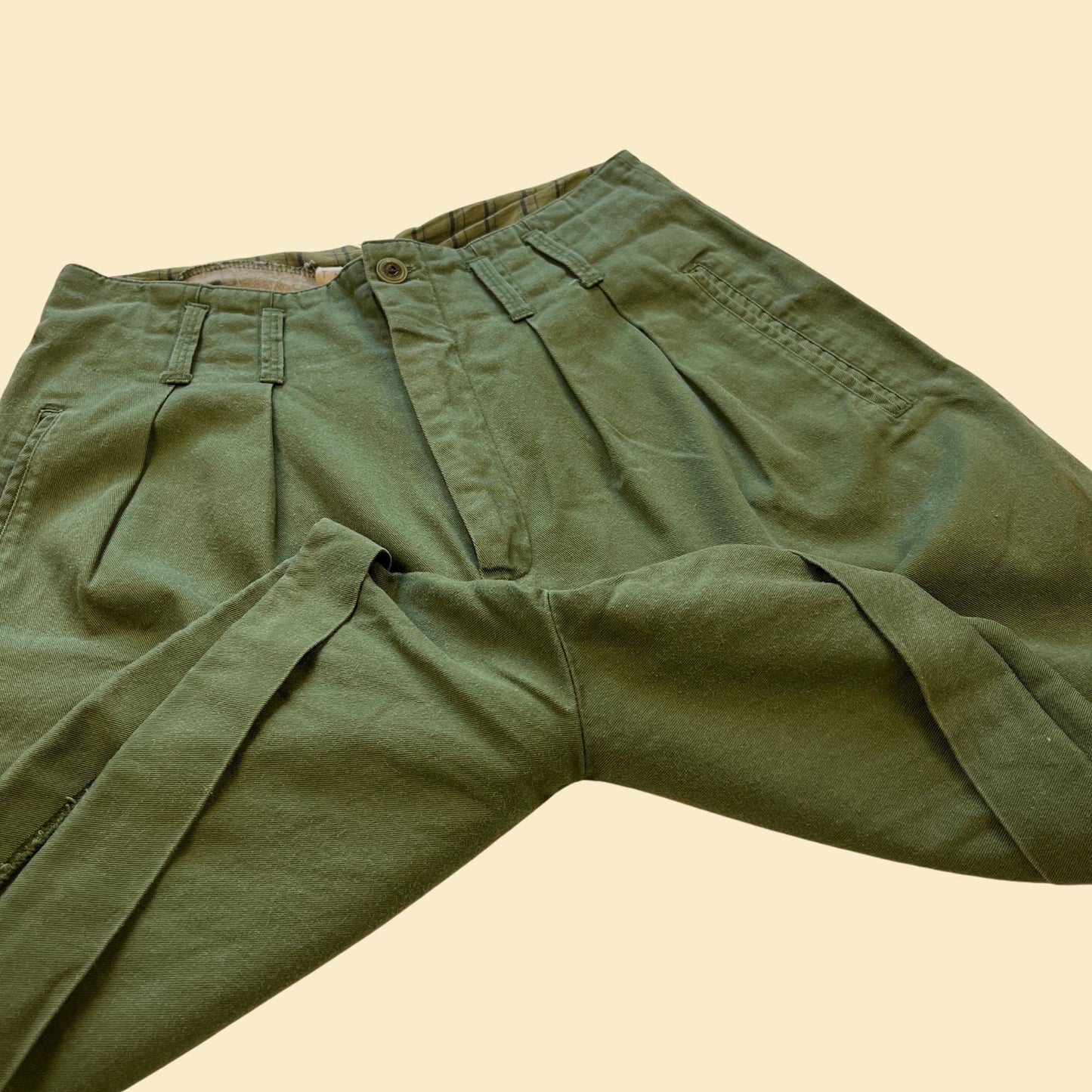 Vintage 90s The Limited green shorts, high waisted 1990s women's dark green shorts