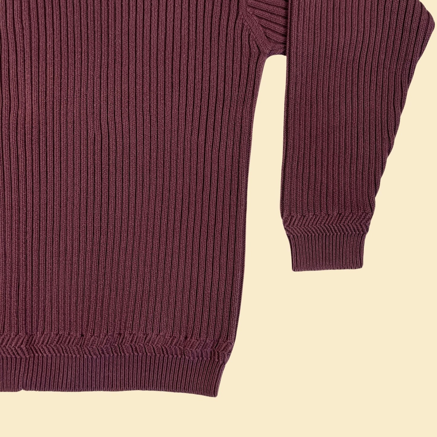 1990s GANT burgundy 3XT sweater, vintage 90s cotton crewneck men's sweater