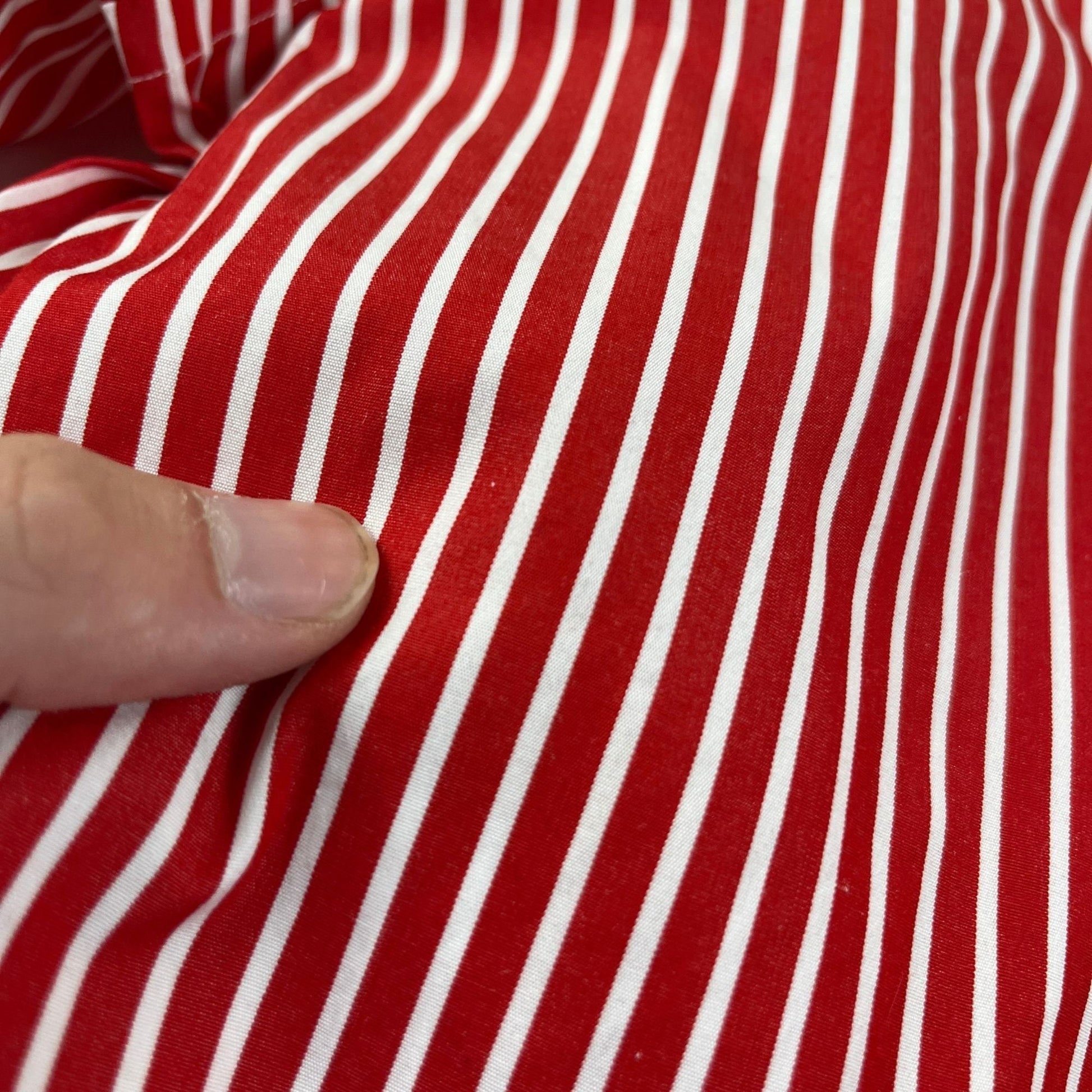 Vintage 90s/Y2K Ralph Lauren Sport striped red/white blouse, size 4 1990s striped women's shirt