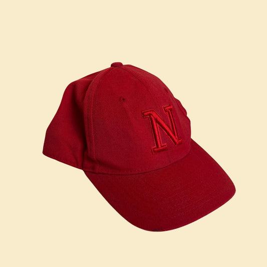 90s Nebraska Cornhuskers hat, size 7 1/4 vintage 1990s red baseball cap