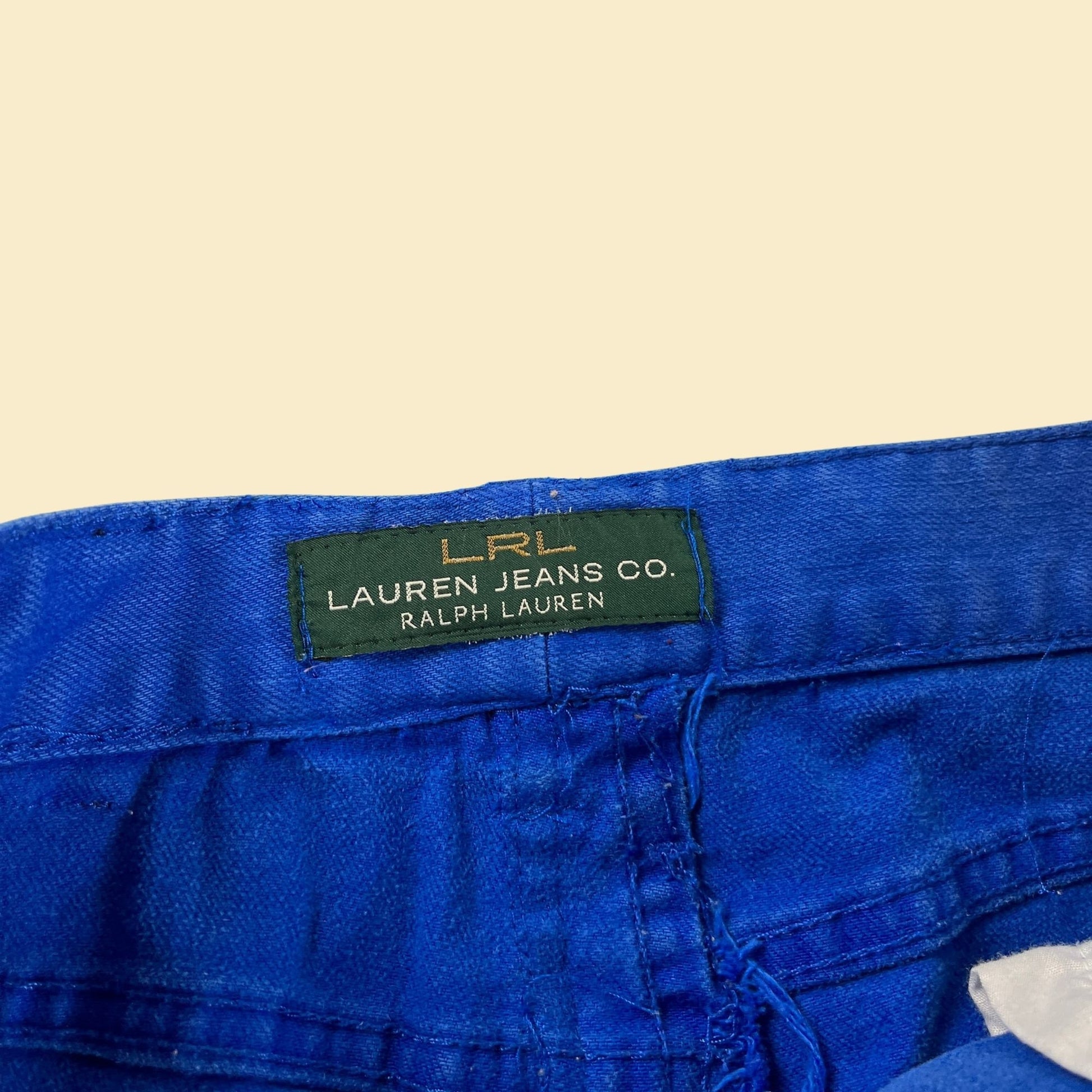 90s/Y2K women's blue denim pants, 30x25 Lauren Jeans Co, Ralph Lauren blue mid-rise pants