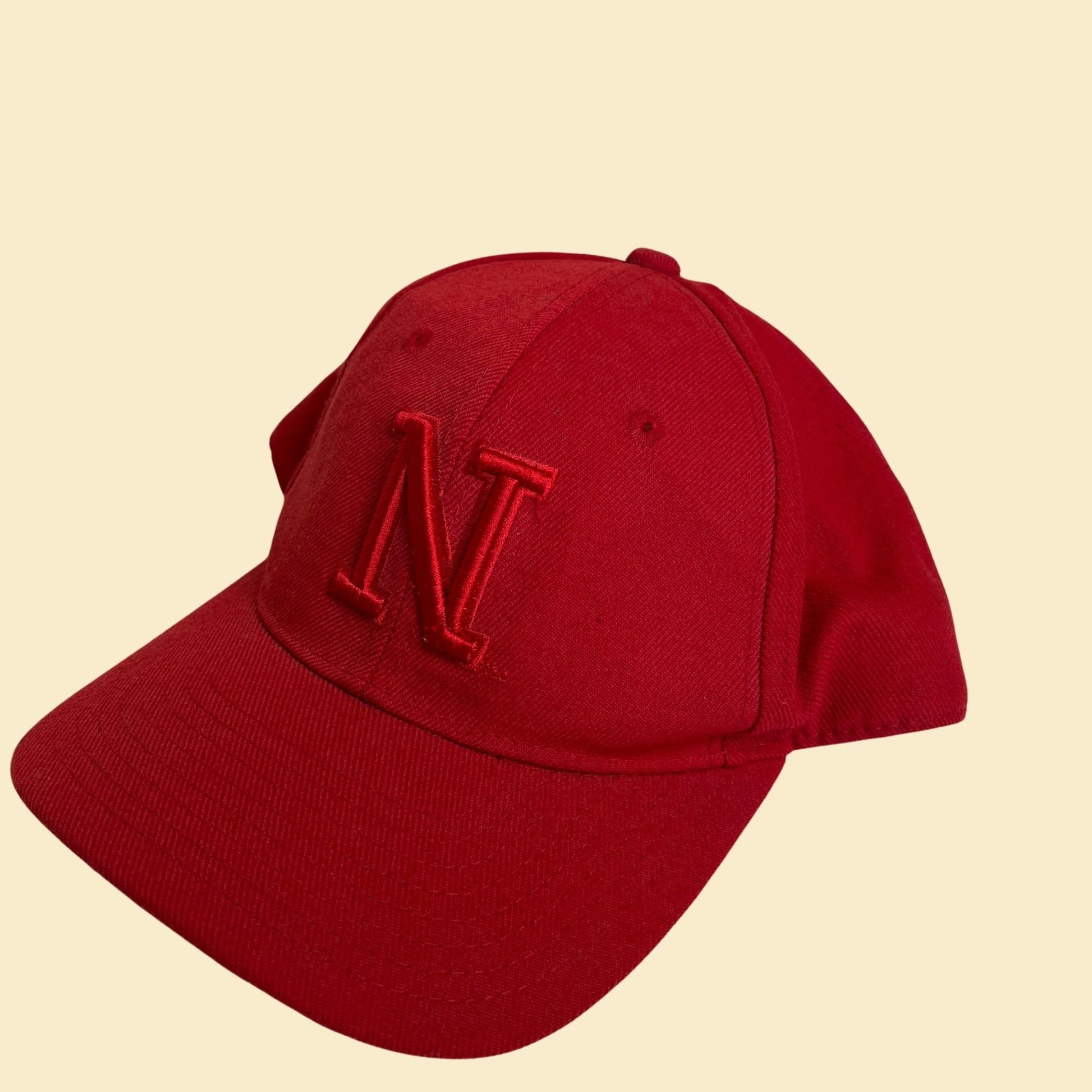 90s Nebraska Cornhuskers hat, size 7 1/4 vintage 1990s red baseball cap