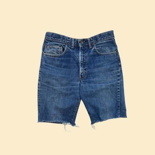 1970s Levi's 517 cut-off jean shorts, 31x9.25 vintage 70s denim shorts