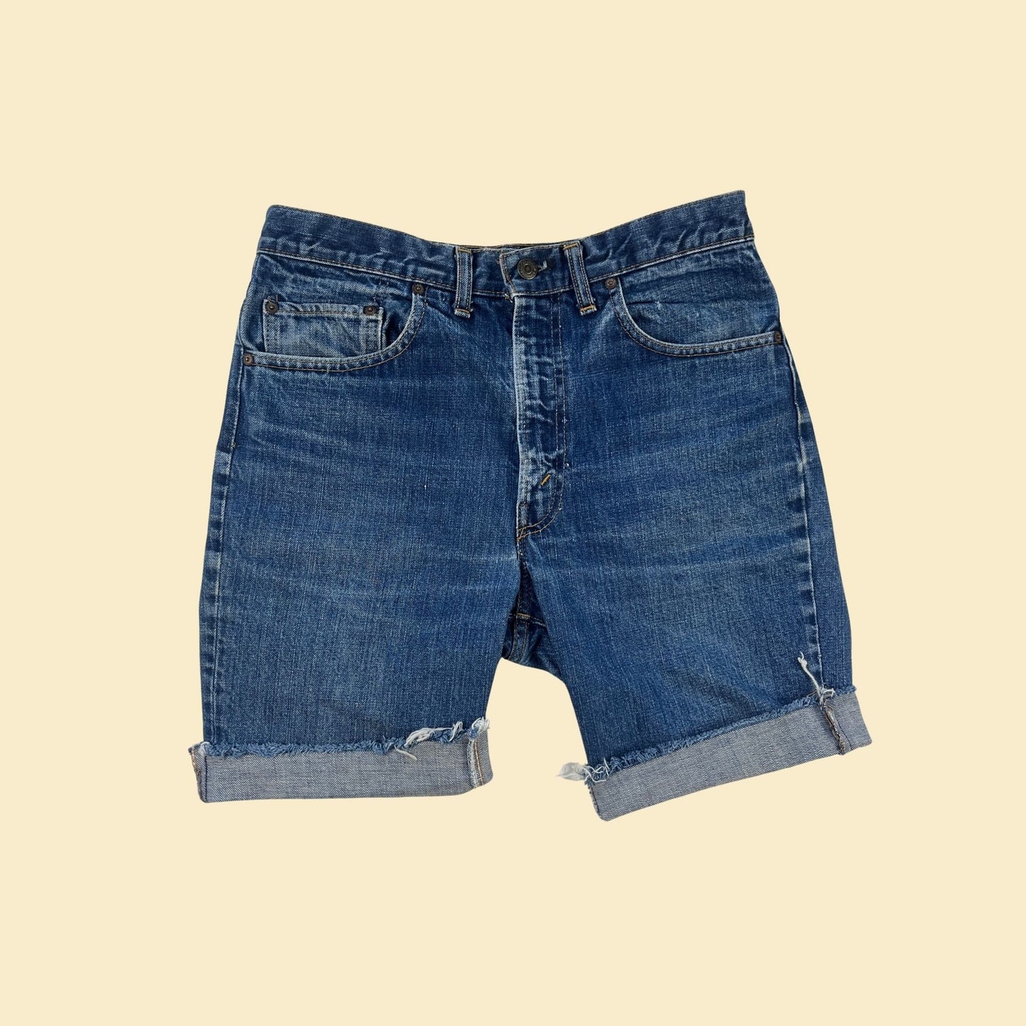 1970s Levi's 517 cut-off jean shorts, 31x9.25 vintage 70s denim shorts