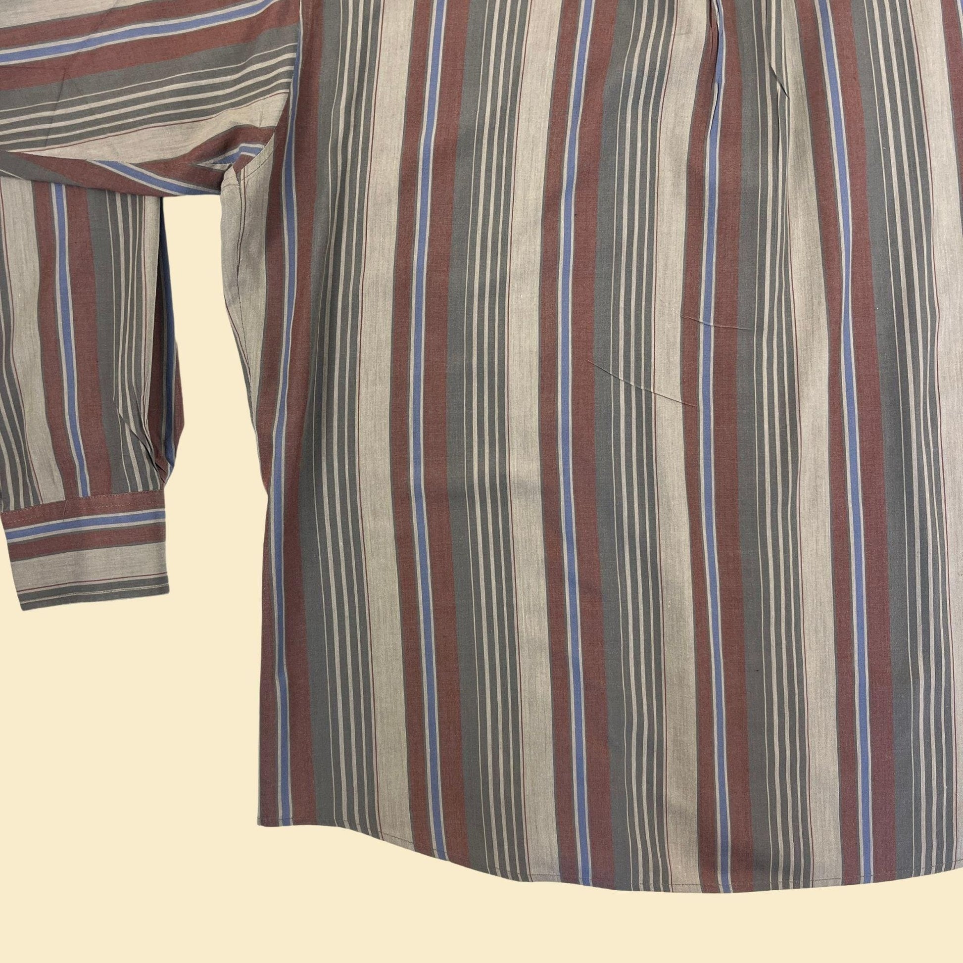 80s XL striped men's shirt by Bill Blass