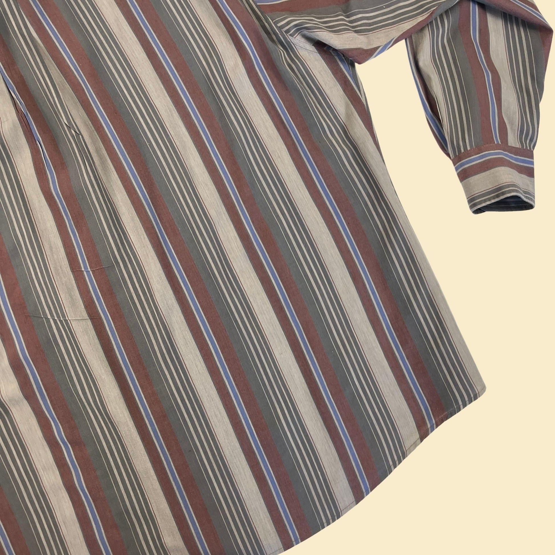 80s XL striped men's shirt by Bill Blass