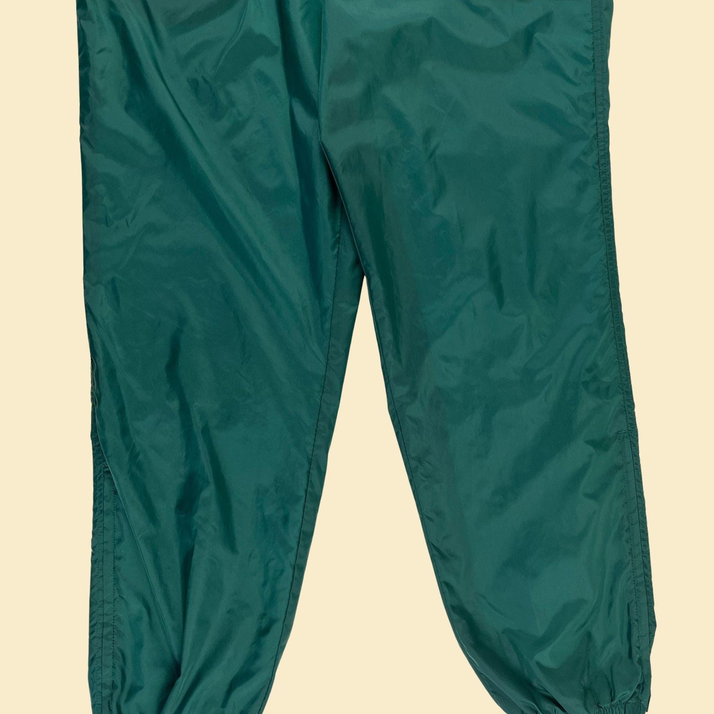 1990s Adidas L track pants, vintage 90s solid green athletic pants