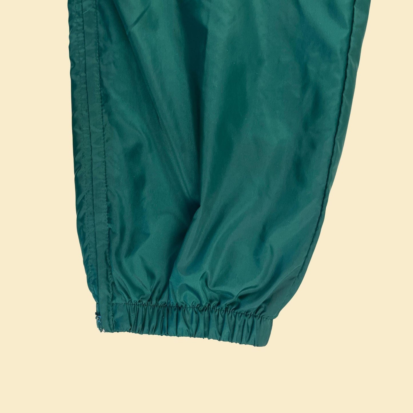 1990s Adidas L track pants, vintage 90s solid green athletic pants