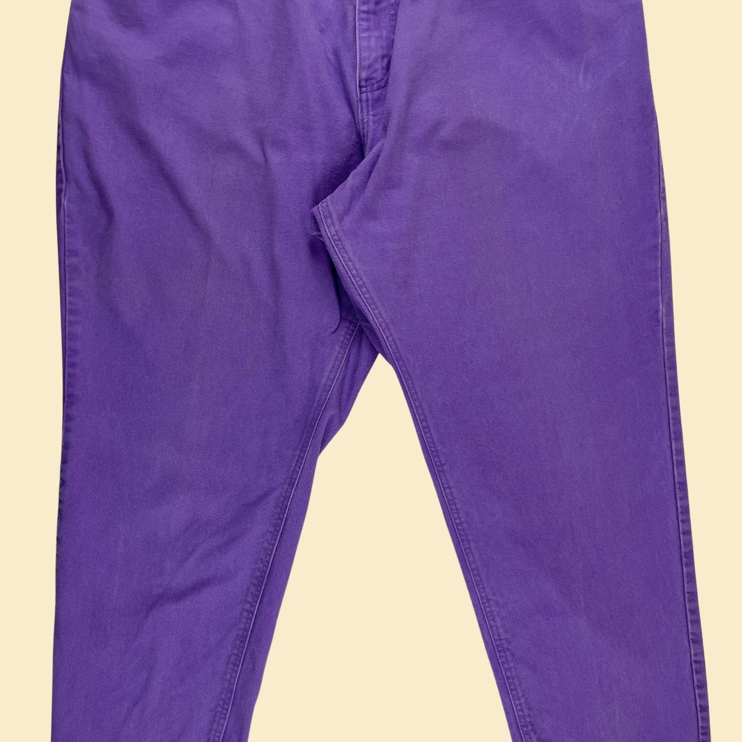 90s purple high rise jeans, vintage size 22W 1990s purple denim women's straight leg pants by Delta Burke Jeanswear