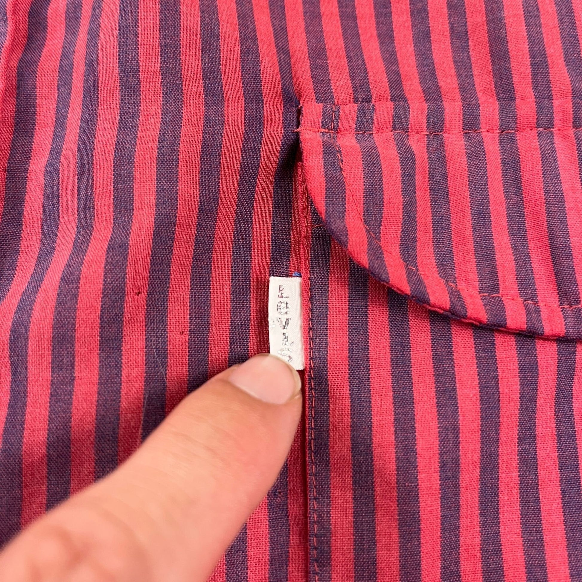 70s/80s Levi's XL shirt, vintage striped pink & purple short sleeve button down top