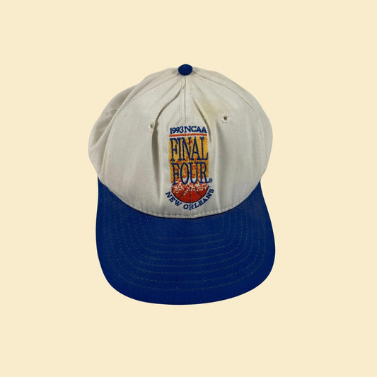 1993 NCAA Final Four snapback hat, vintage New Orleans NCAA adjustable hat