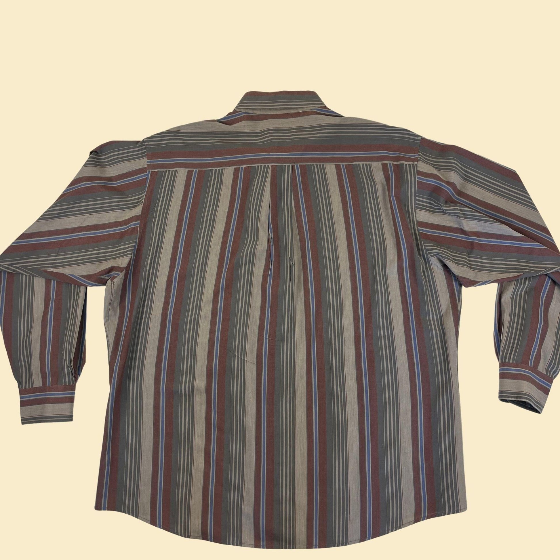 80s XL striped men's shirt by Bill Blass