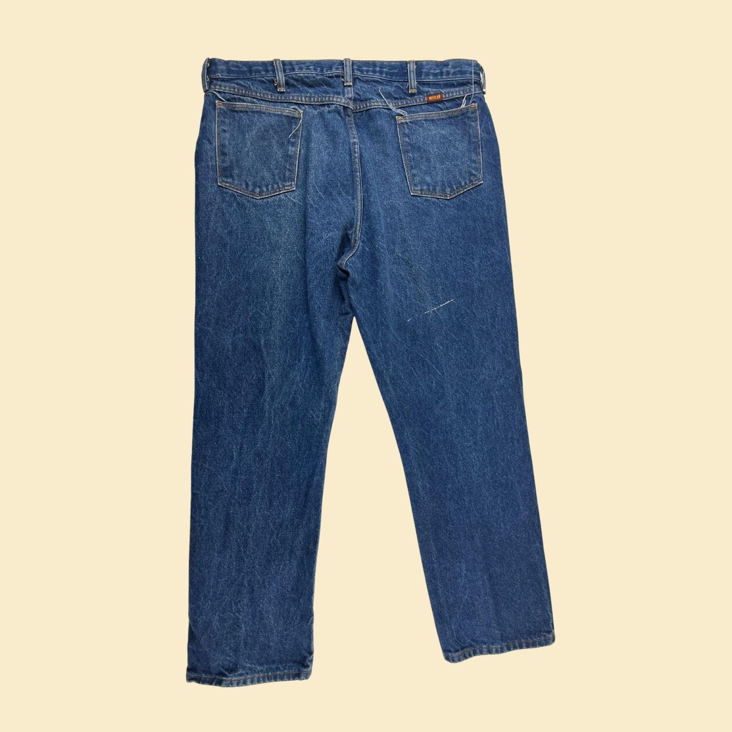 1990s Rustler 40x30 jeans, vintage medium wash men's denim pants