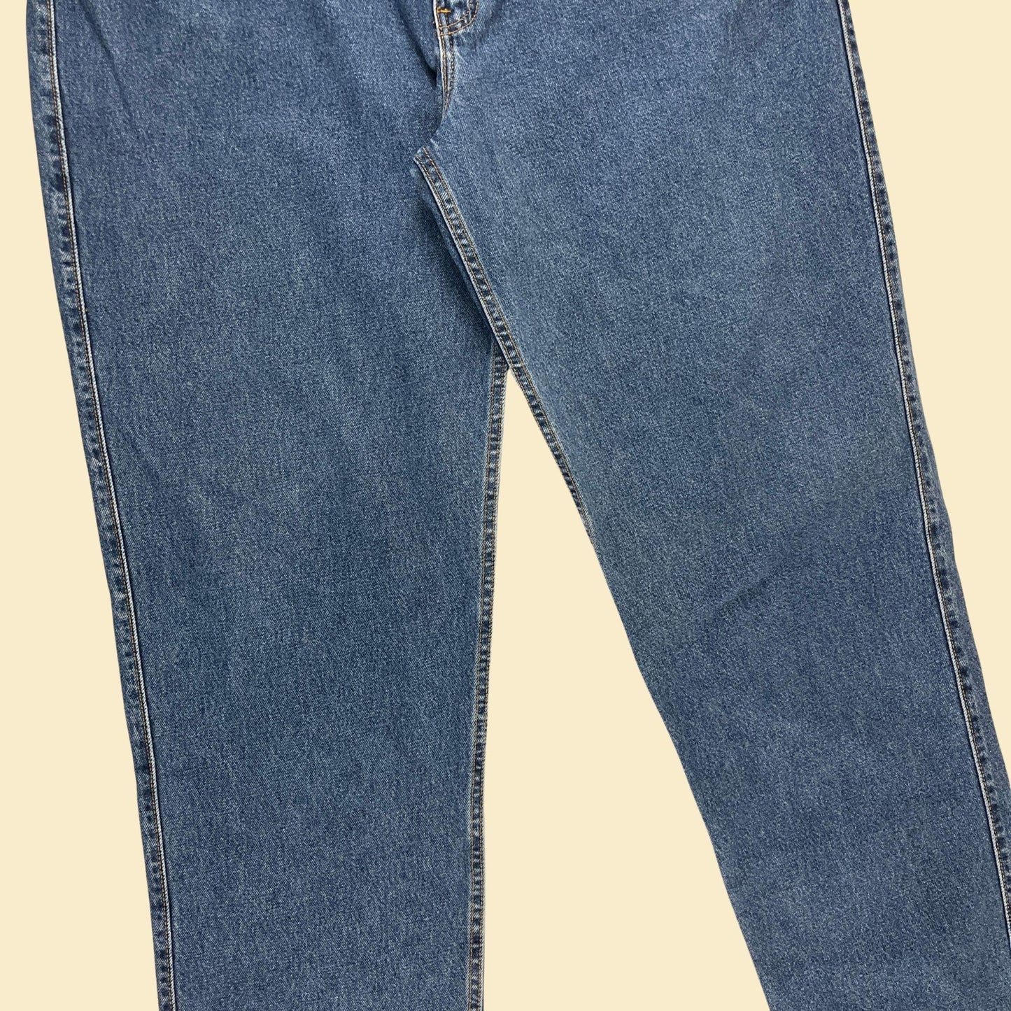 1998 Levi's 545 denim pants, 44x36 vintage men's medium wash cotton loose fit jeans