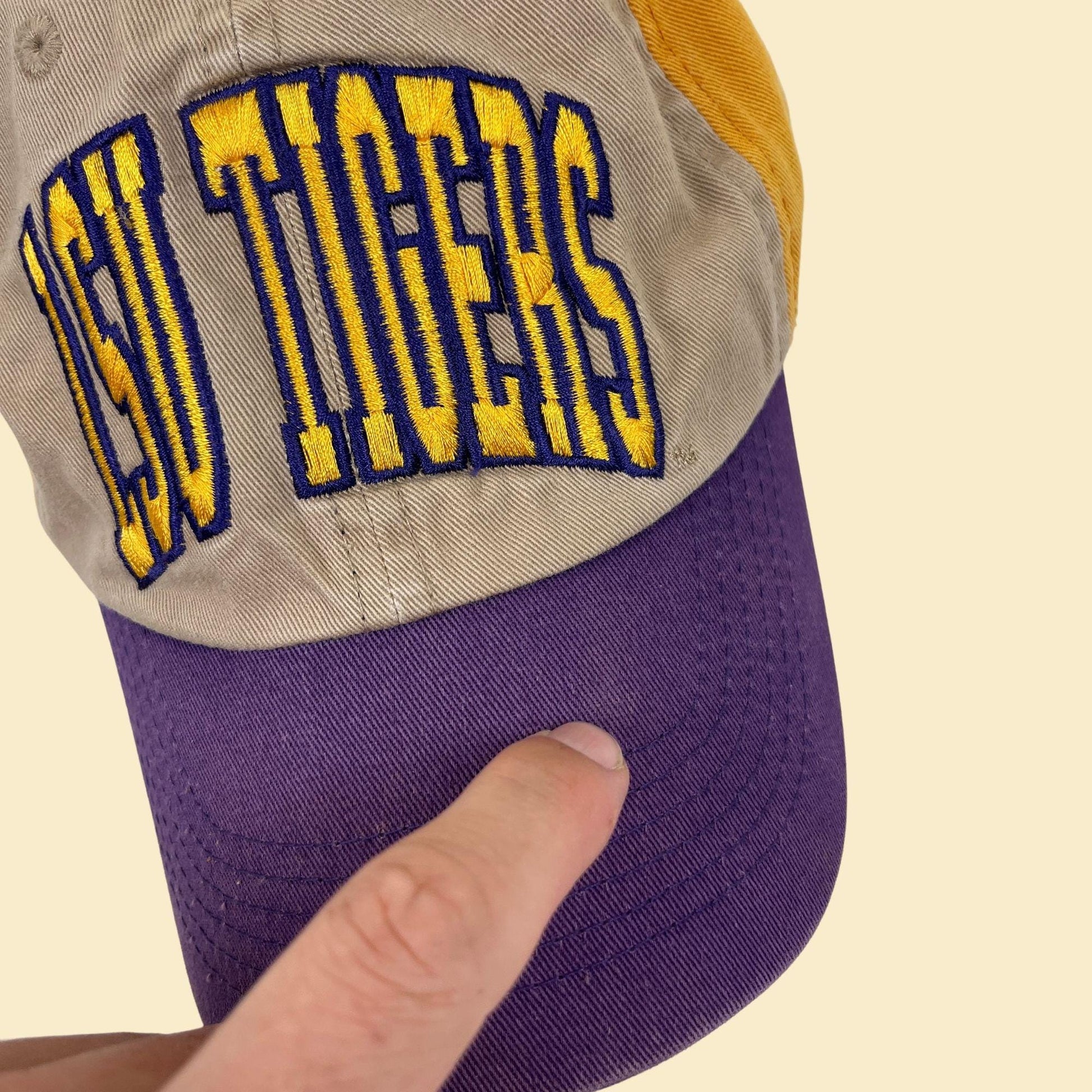 2000s LSU baseball cap, vintage Y2K Louisiana State University NCAA men's adjustable hat