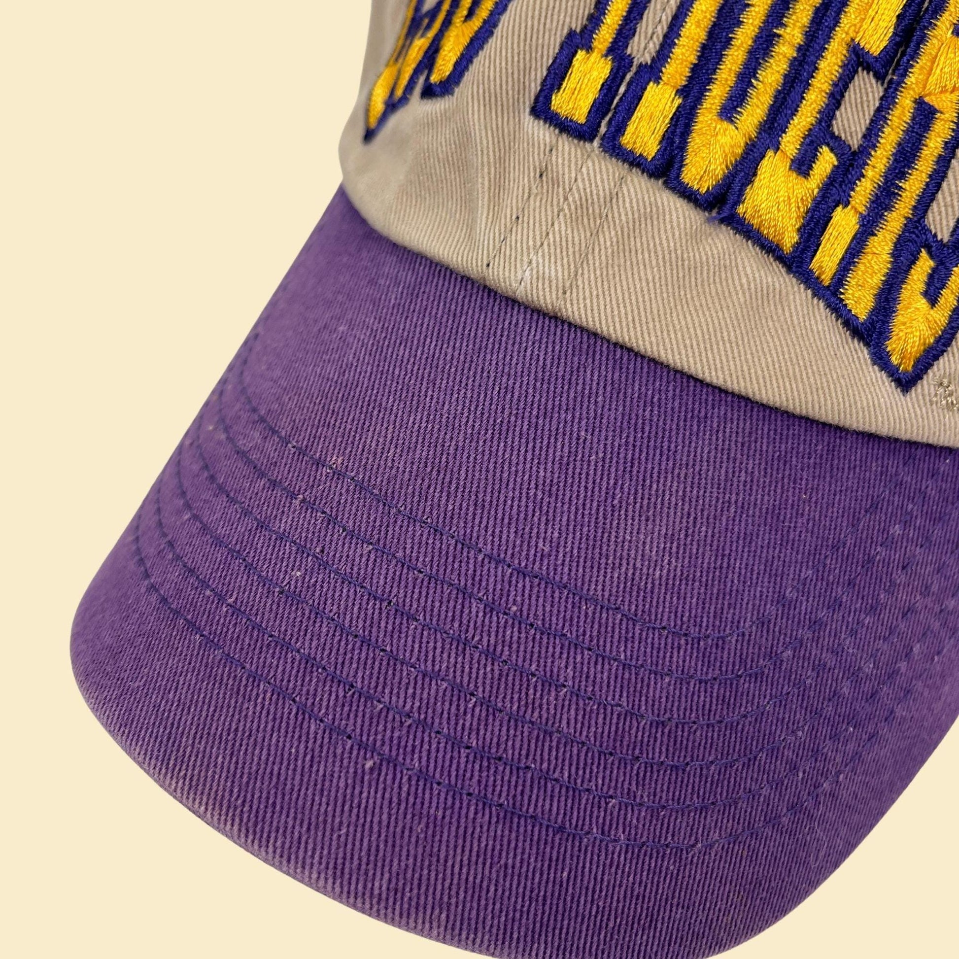 2000s LSU baseball cap, vintage Y2K Louisiana State University NCAA men's adjustable hat