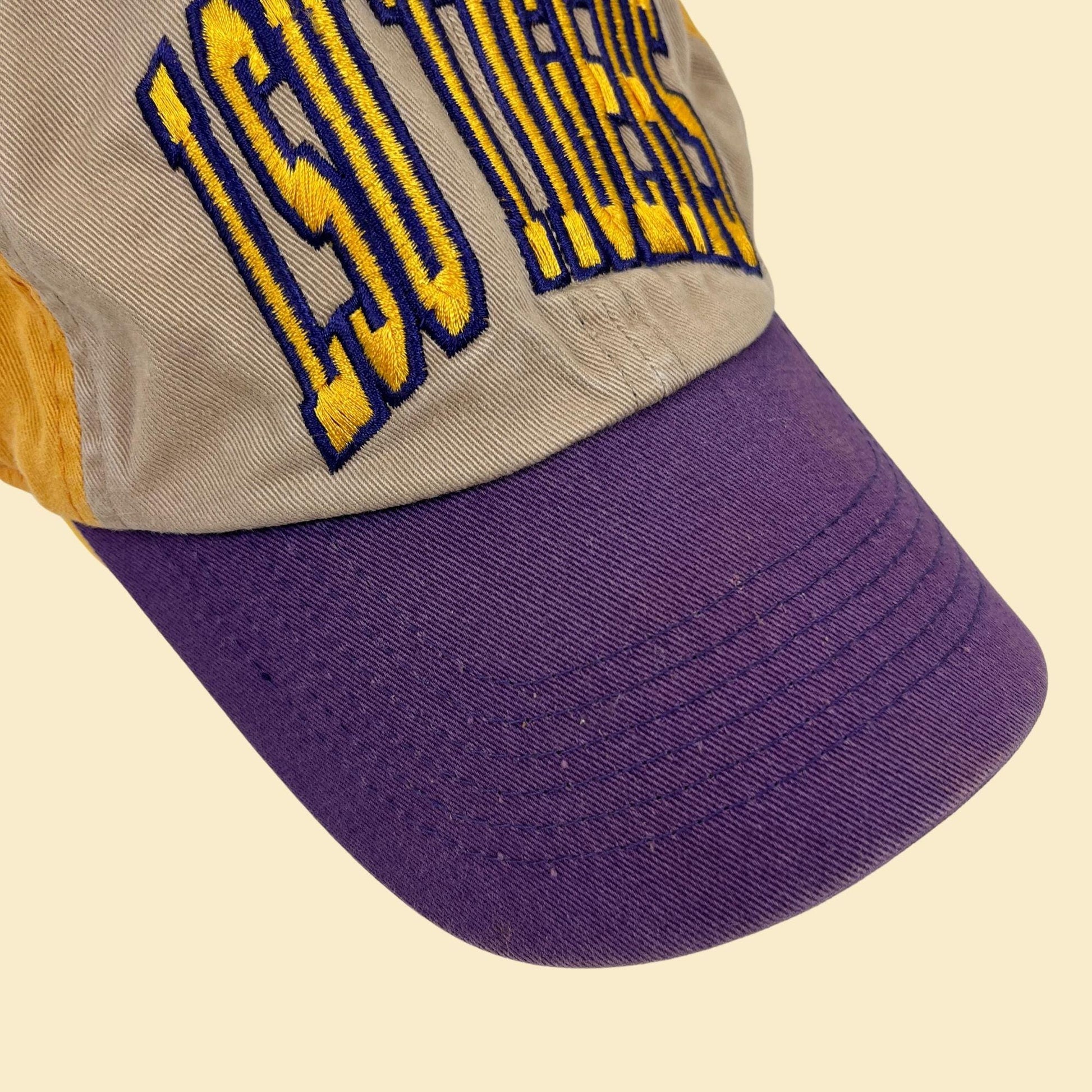 2000s LSU baseball cap, vintage Y2K Louisiana State University NCAA men's adjustable hat