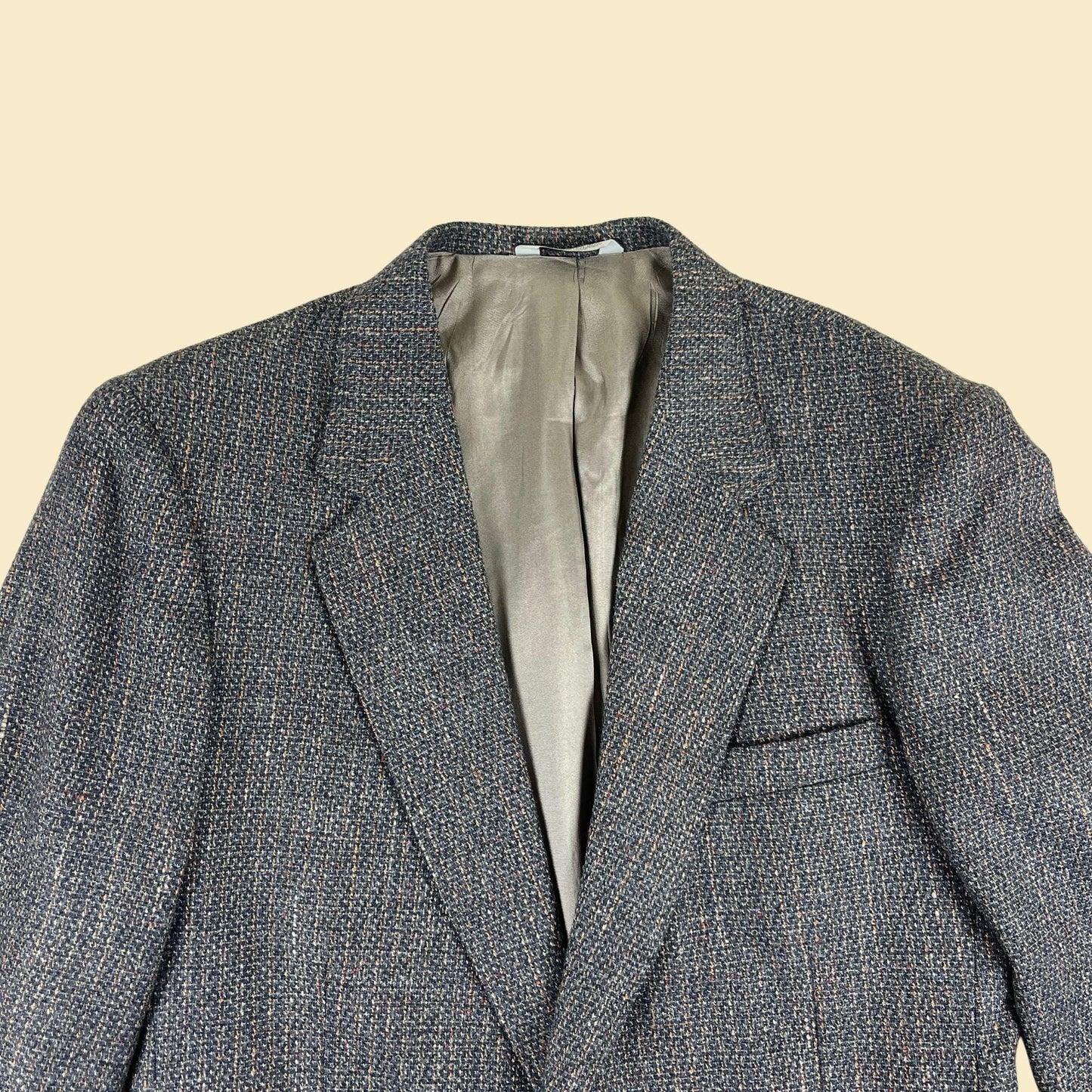 Vintage 80s/90s Carson Pirie Scott grey & blue sportscoat blazer jacket