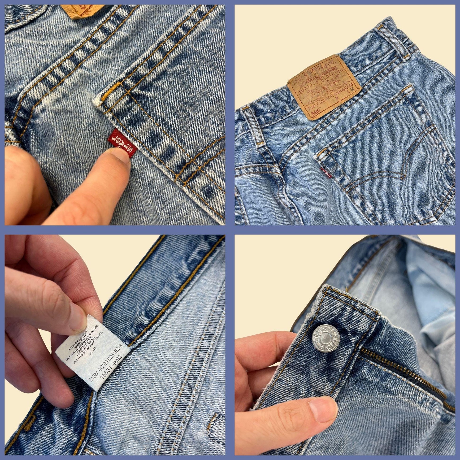 Y2K Levi's 560 highrise 18M jeans, vintage 2000s women's medium to lightwash 36x32 denim pants