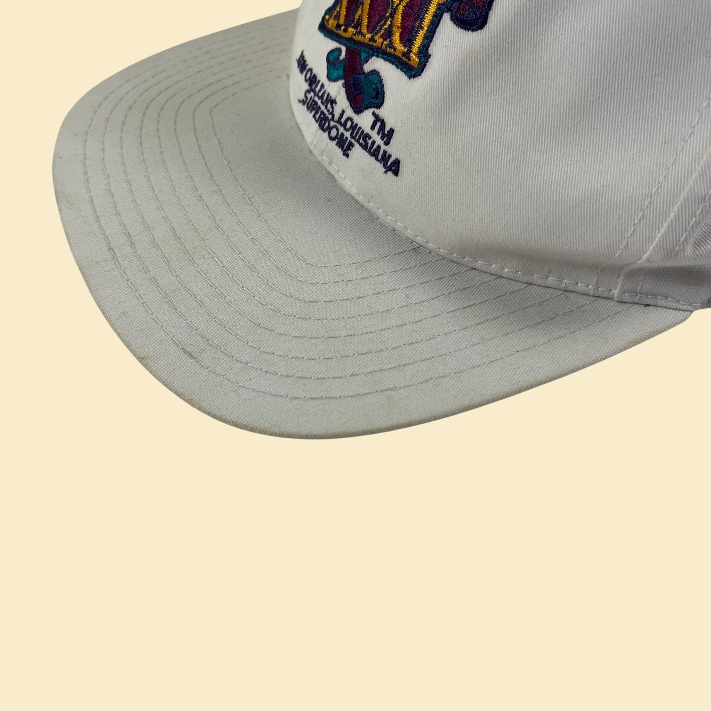 1997 Super Bowl XXI snapback hat, vintage NFL New Orleans baseball cap by ANNCO