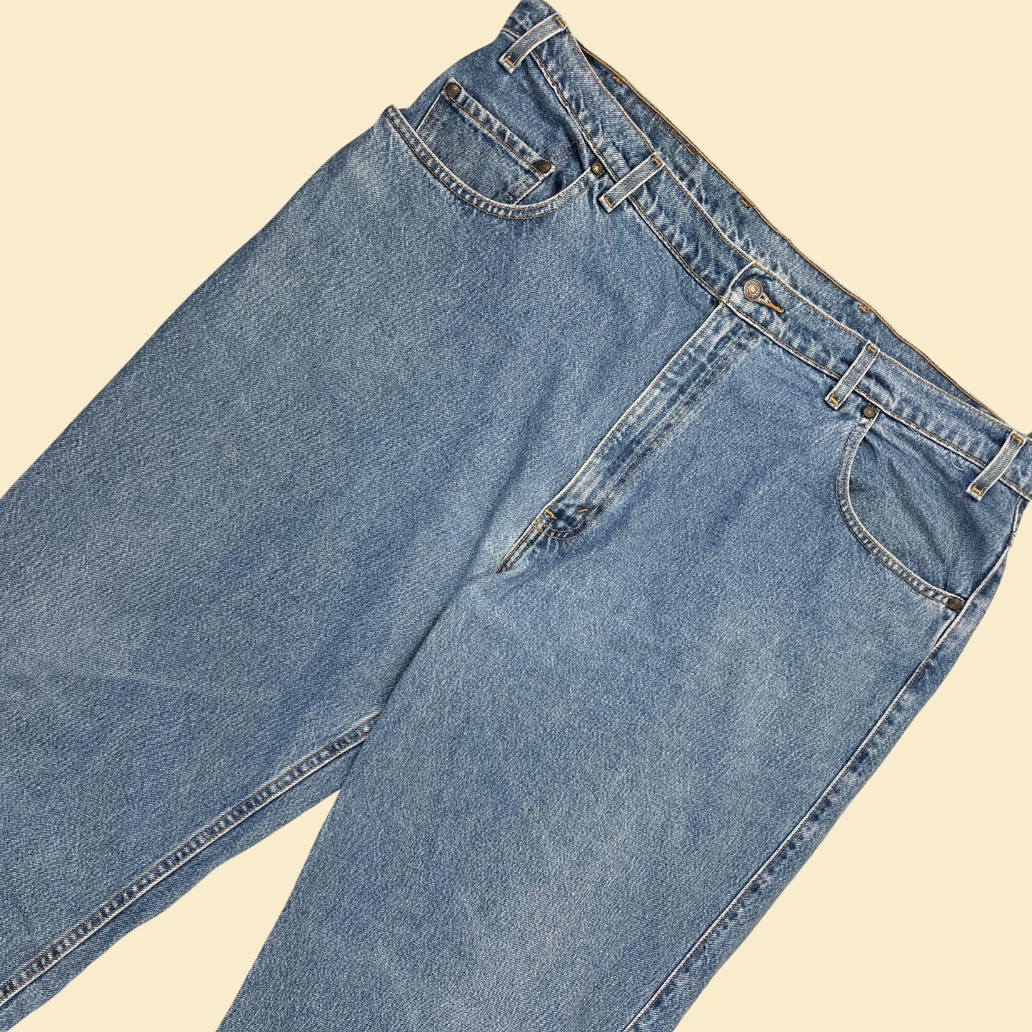 1998 Levi's 545 jeans, 44x36 vintage men's medium wash cotton denim loose fit pants