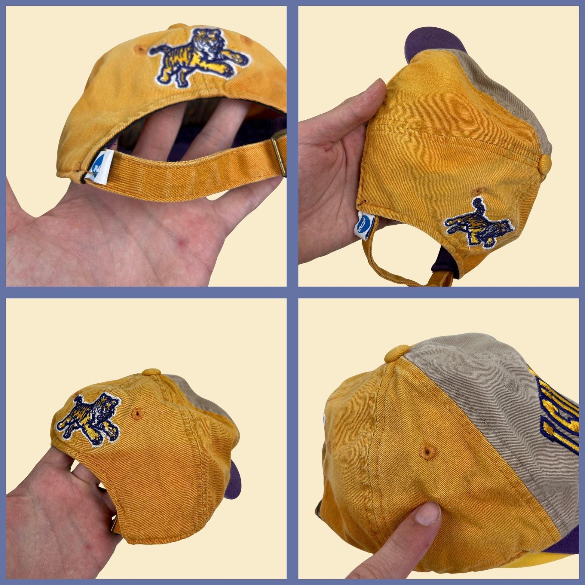 2000s LSU baseball cap, vintage Y2K Louisiana State University NCAA men's adjustable hat