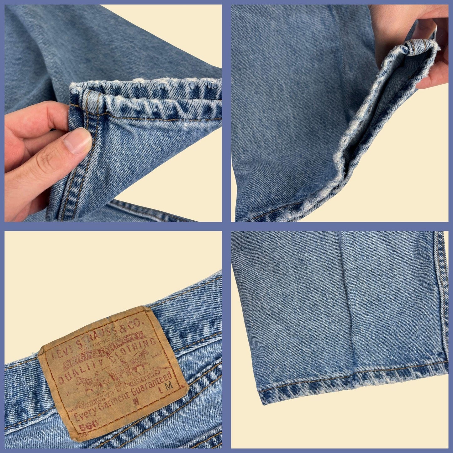 Y2K Levi's 560 highrise 18M jeans, vintage 2000s women's medium to lightwash 36x32 denim pants