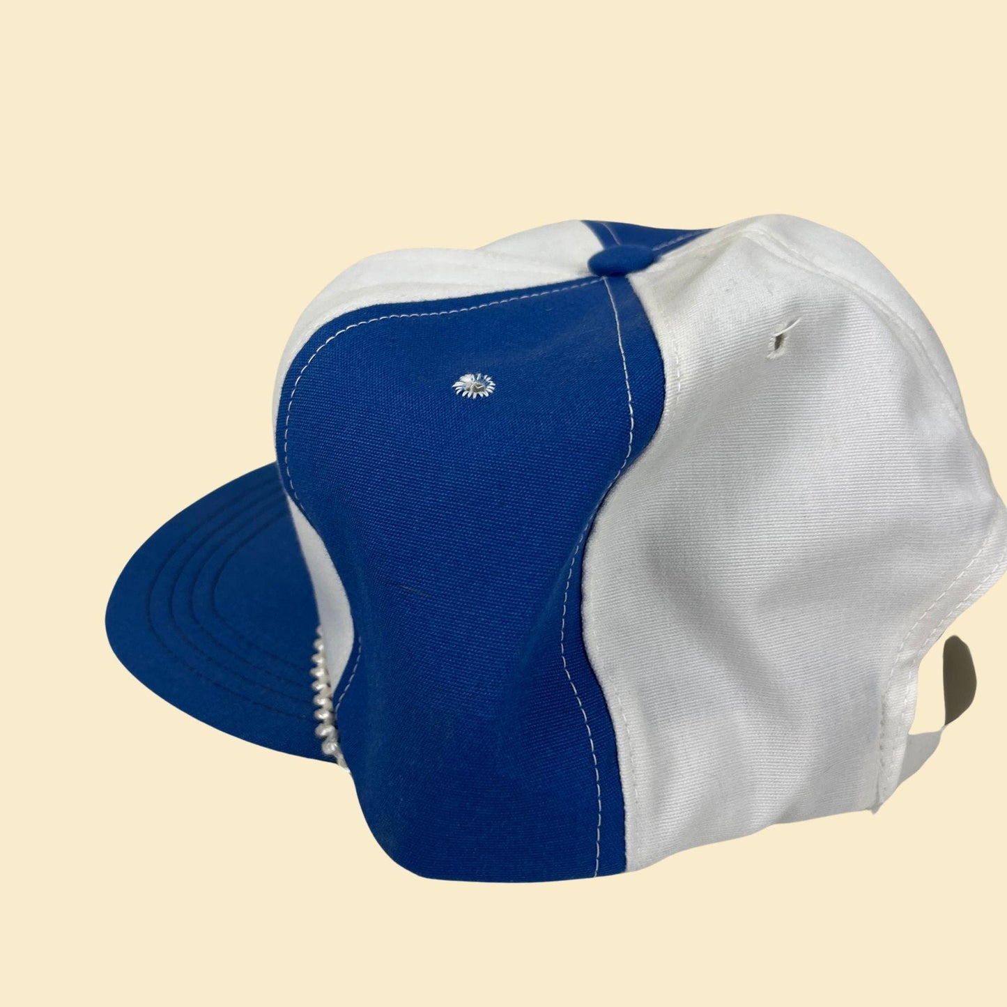 80s Louisiana baseball cap, vintage blue & white Louisiana Internal Marine adjustable hat