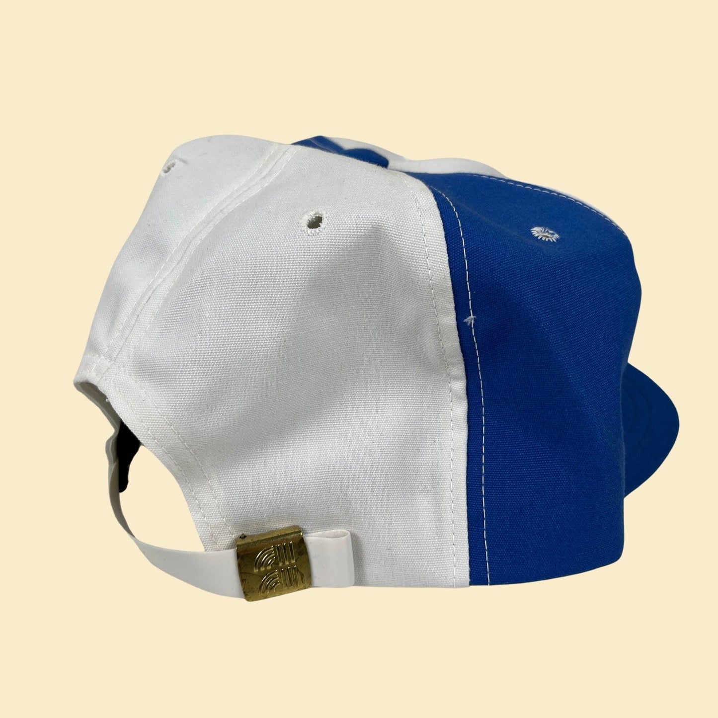 80s Louisiana baseball cap, vintage blue & white Louisiana Internal Marine adjustable hat