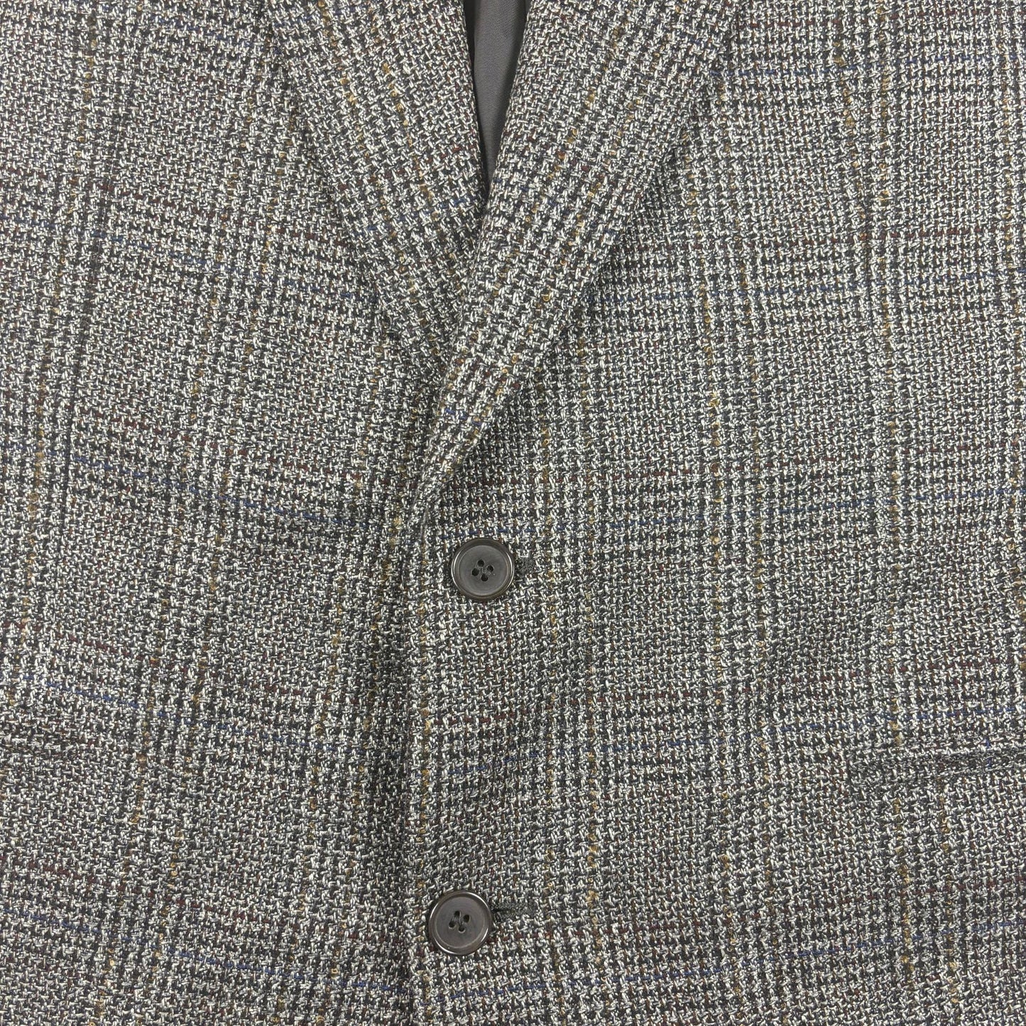 1990s Vito Rufolo silk/wool sports coat, size 44 vintage men's grey blazer jacket