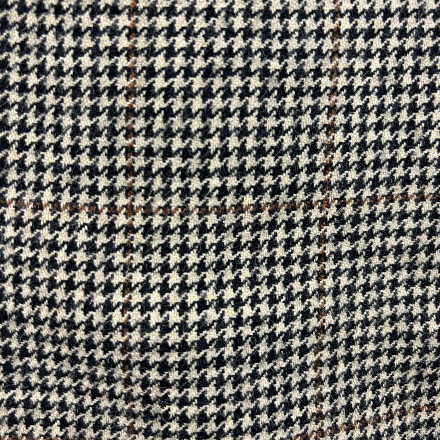 1970s houndstooth sports coat by Aldrich Custom Apparel, vintage USA-made beige/black men's blazer jacket