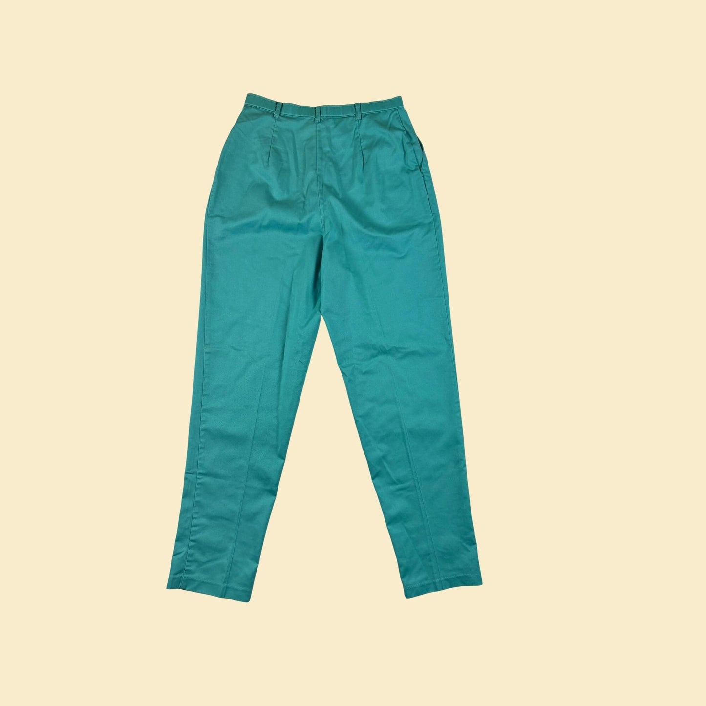 Levi's 1990s size 14 teal highrise pants, vintage Levi's Travelers pleated women's slacks, USA made