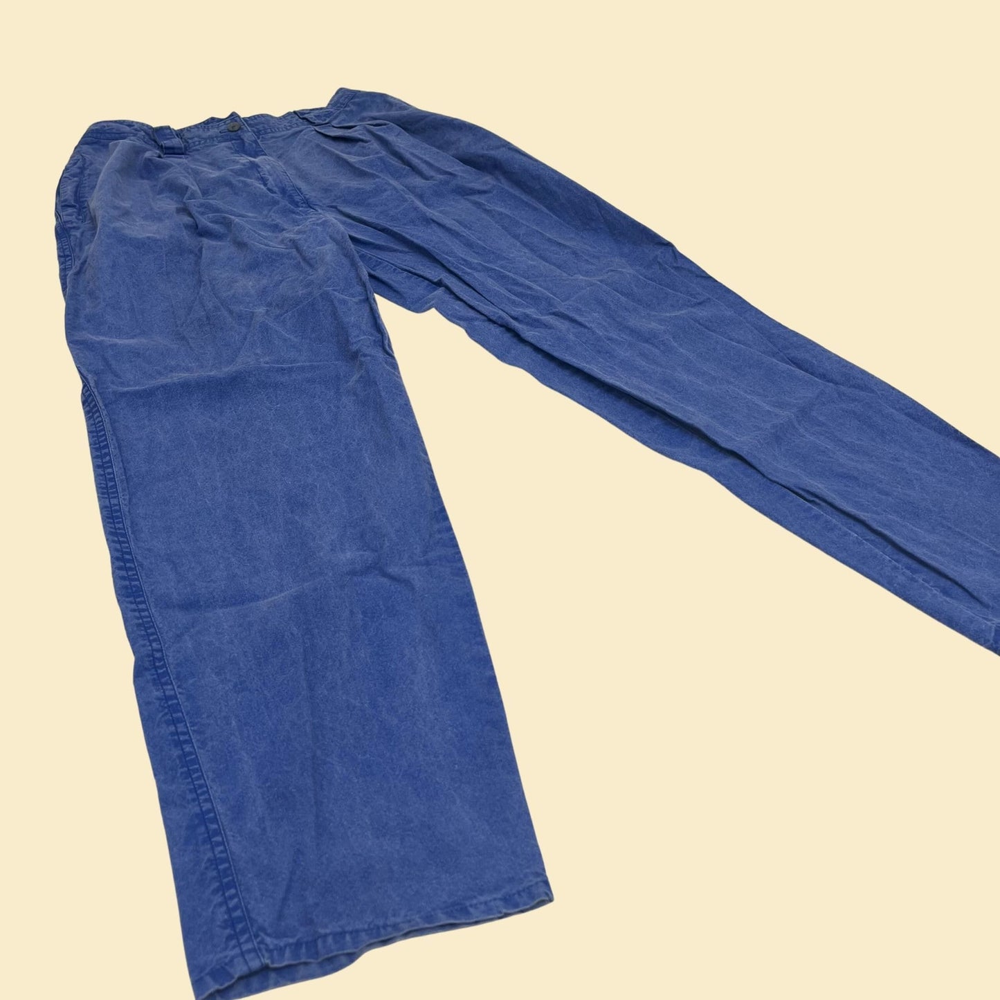 Vintage size 12 mom pants by Izod, 90s indigo blue lightweight pants, 1990s women's jeans